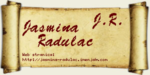 Jasmina Radulac vizit kartica